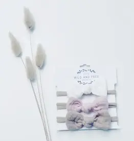 Wild and Free Design Co Neutral Cotton Alligator Clip Bow Set