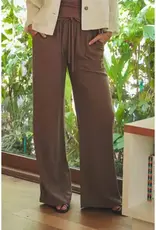 Linen Blend Wide Leg Pants