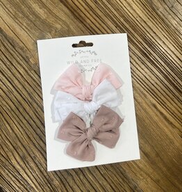 Wild and Free Design Co Pinwheel Bow Set of 3