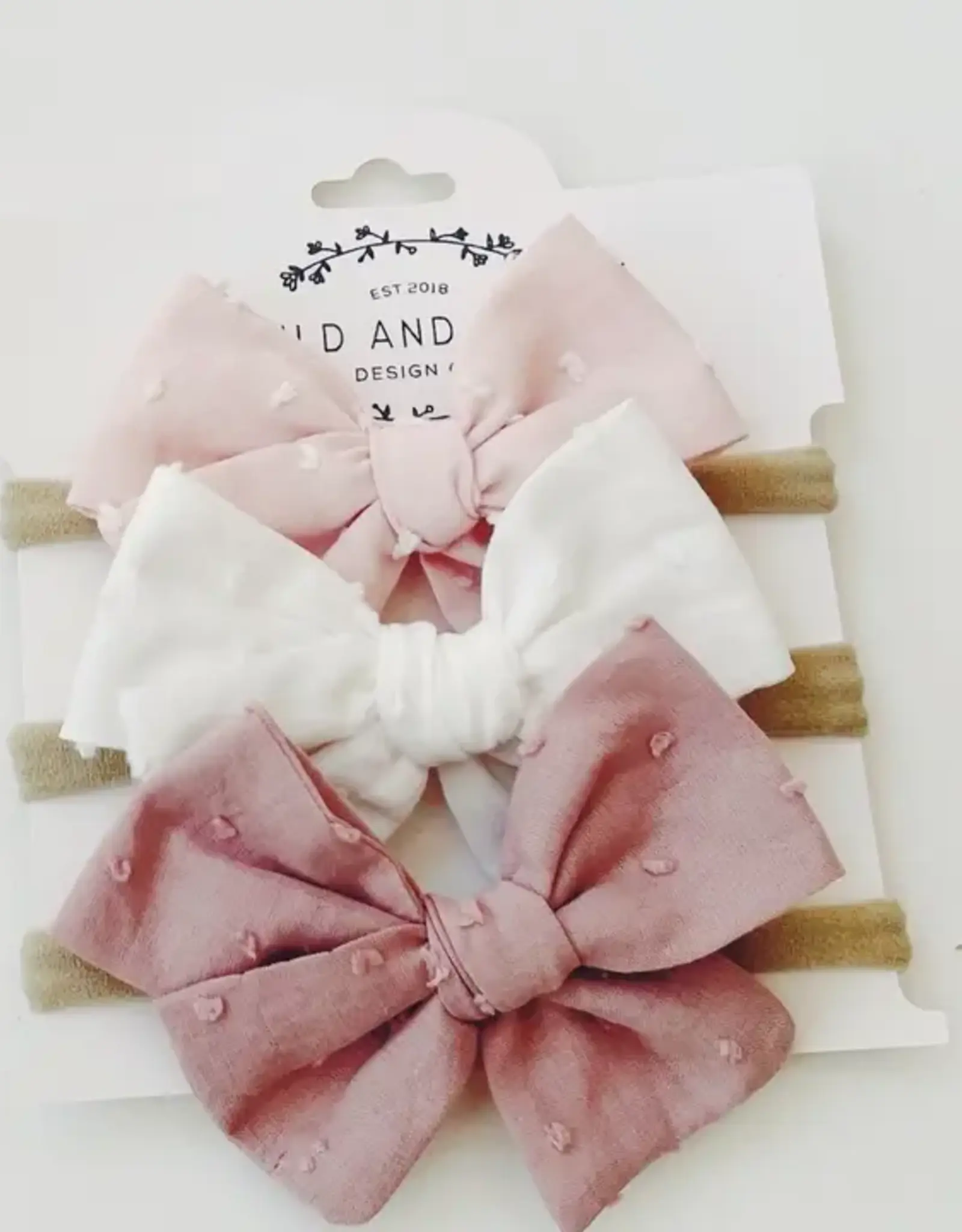 Wild and Free Design Co Pinwheel Headband Set of 3