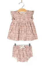 City Mouse Studio Flutter Tunic Set, Spring Bouquet