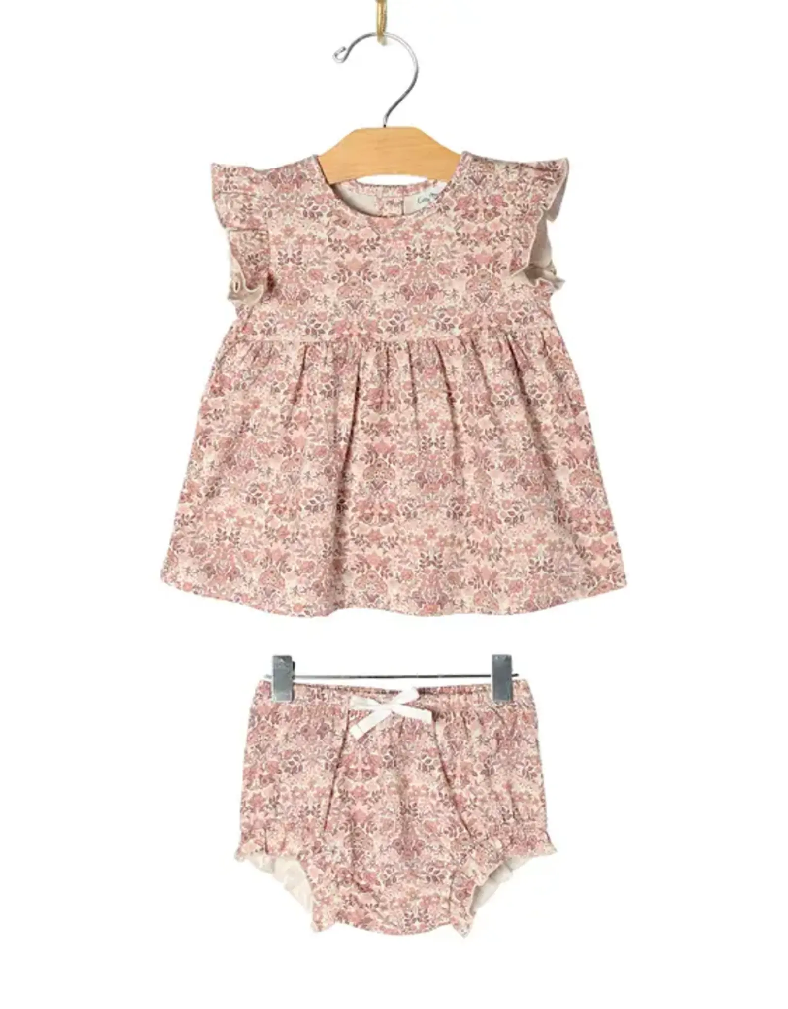 City Mouse Studio Flutter Tunic Set, Spring Bouquet