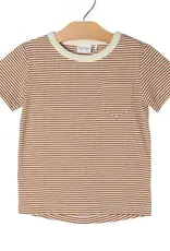 City Mouse Studio Pocket Tee Toffee Stripe