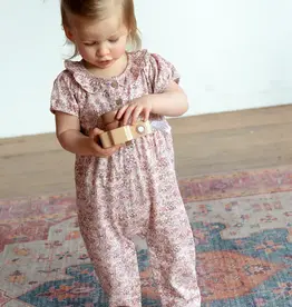 City Mouse Studio Frill Collar Puff Sleeve Romper