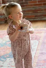 City Mouse Studio Frill Collar Puff Sleeve Romper