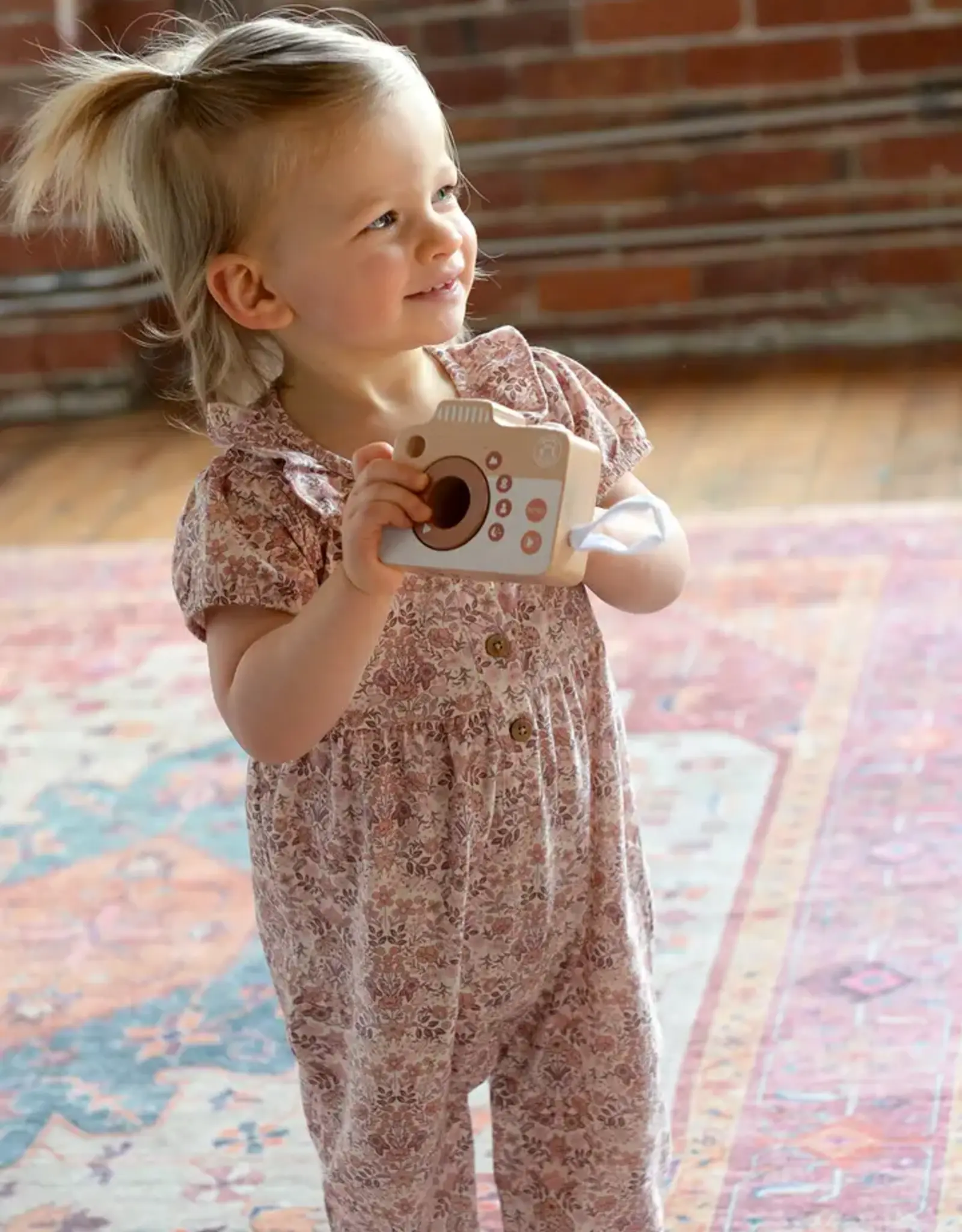 City Mouse Studio Frill Collar Puff Sleeve Romper