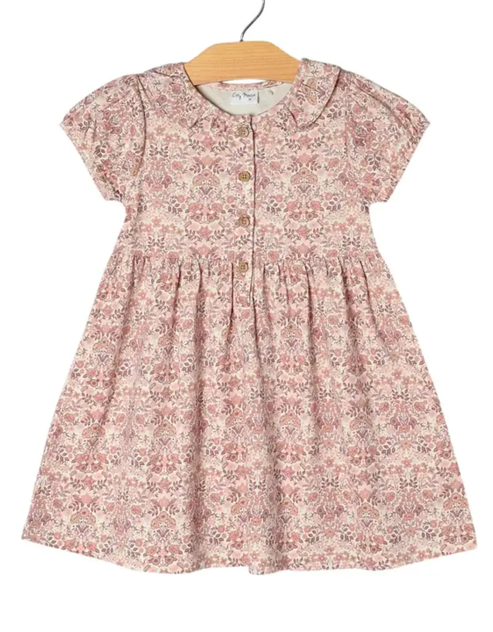 City Mouse Studio Frill Collar Puff Sleeve Dress