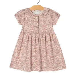 City Mouse Studio Frill Collar Puff Sleeve Dress