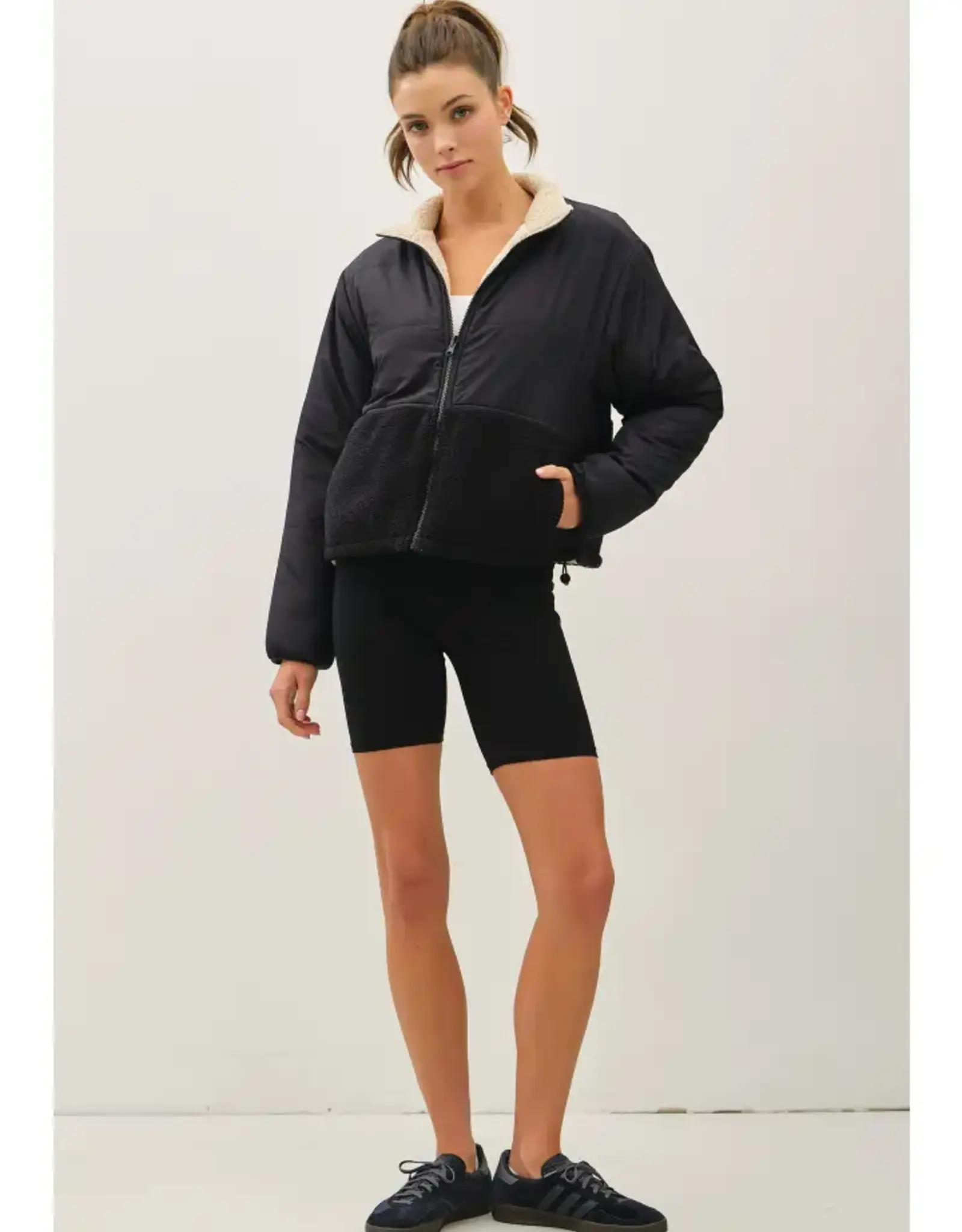 Reversable Sherpa Block Puffer