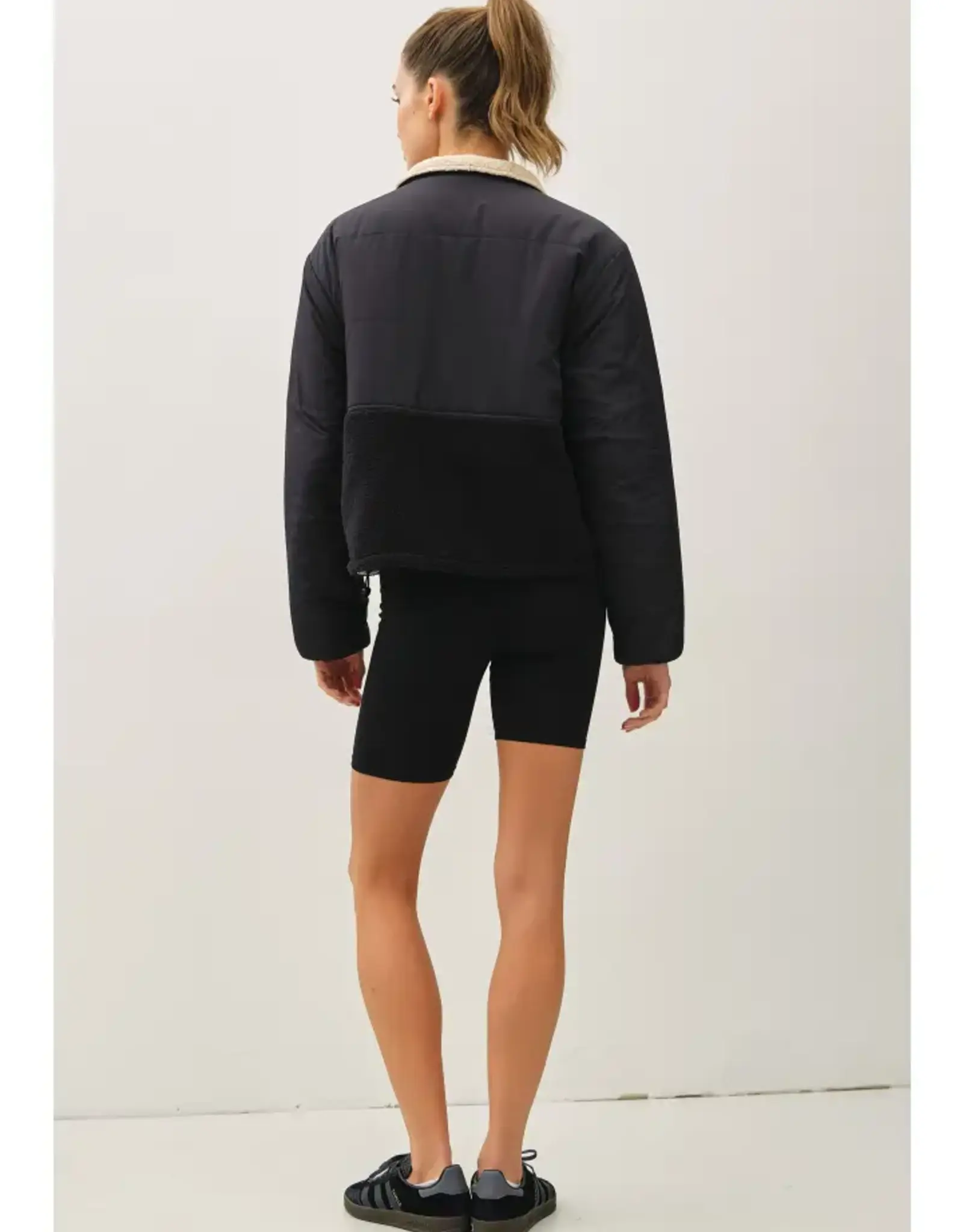 Reversable Sherpa Block Puffer