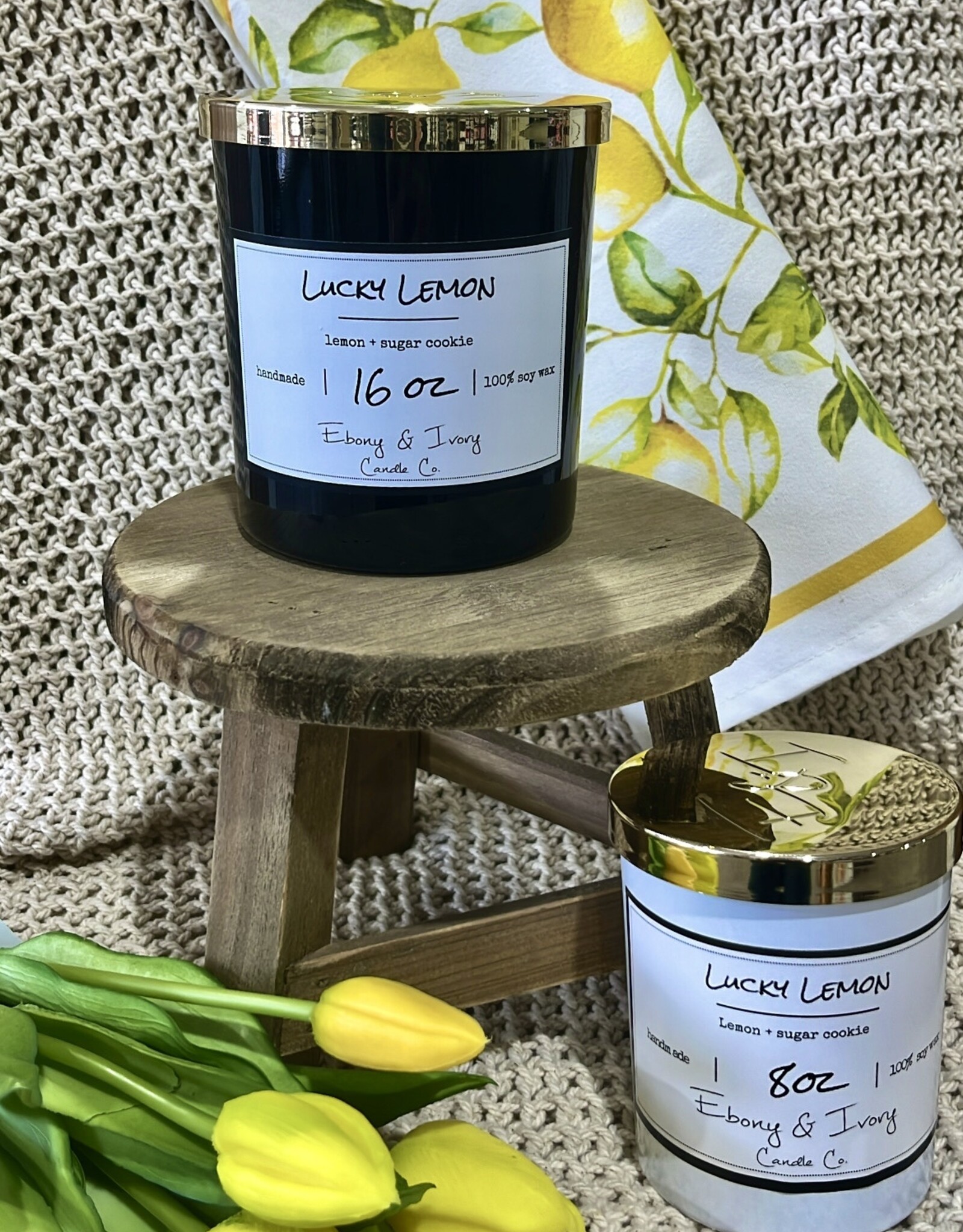 Ebony & Ivory Lucky Lemon 8oz Candle