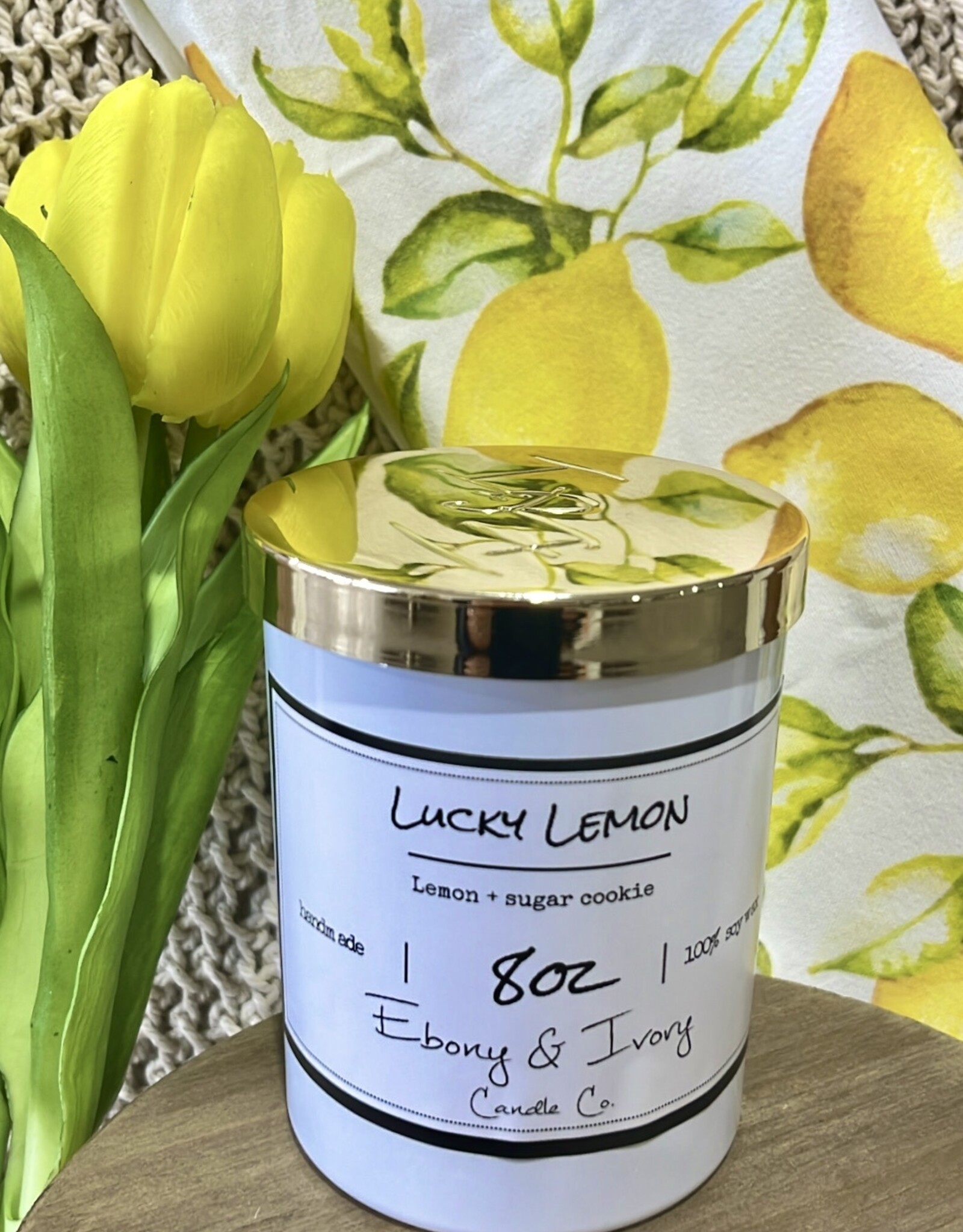 Ebony & Ivory Lucky Lemon 8oz Candle