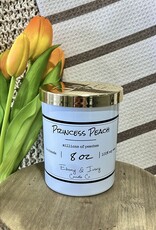 Ebony & Ivory Princess Peach 8oz Candle