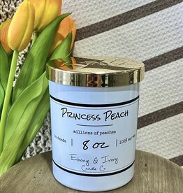 Ebony & Ivory Princess Peach 8oz Candle
