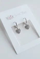 Sweet Three Designs Juliette Hoops-Silver