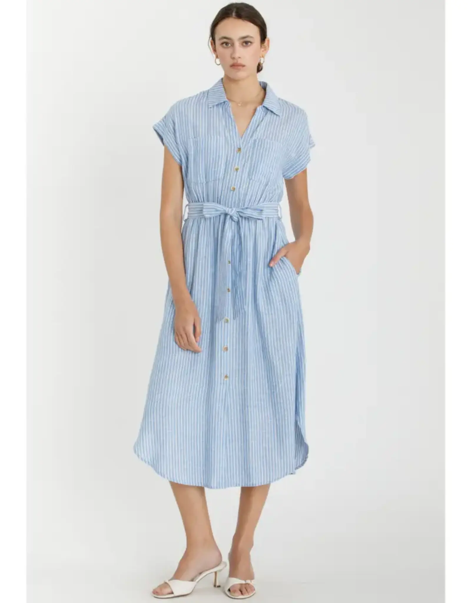 Striped Utility-Style Dress