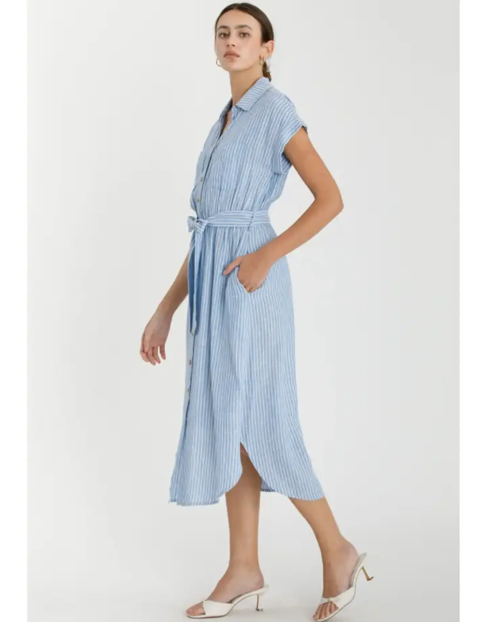 Striped Utility-Style Dress