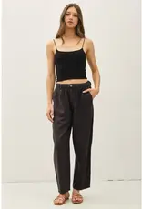 Tencel Linen Blend Barrel Pant