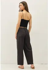 Tencel Linen Blend Barrel Pant