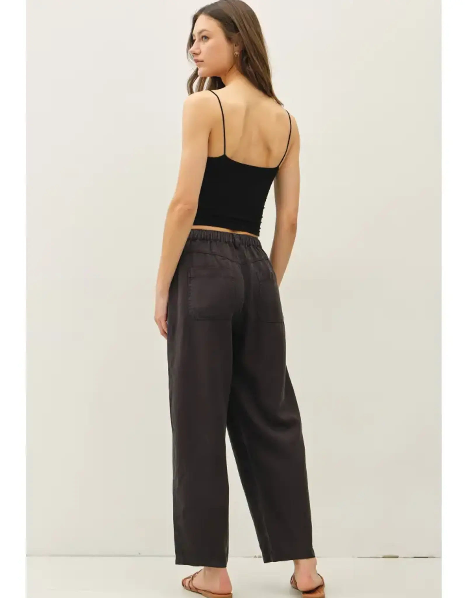 Tencel Linen Blend Barrel Pant