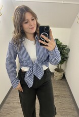 Cotton Linen Blend Button Up