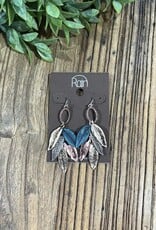 Rain Jewlery Patina Leaf Earrings