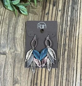 Rain Jewlery Patina Leaf Earrings