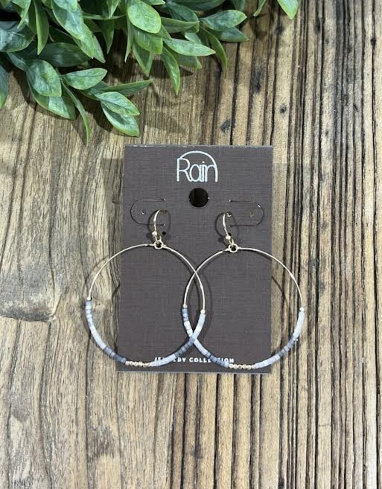 Rain Jewlery Grey Beaded Earrings