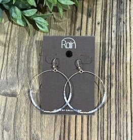 Rain Jewlery Grey Beaded Earrings