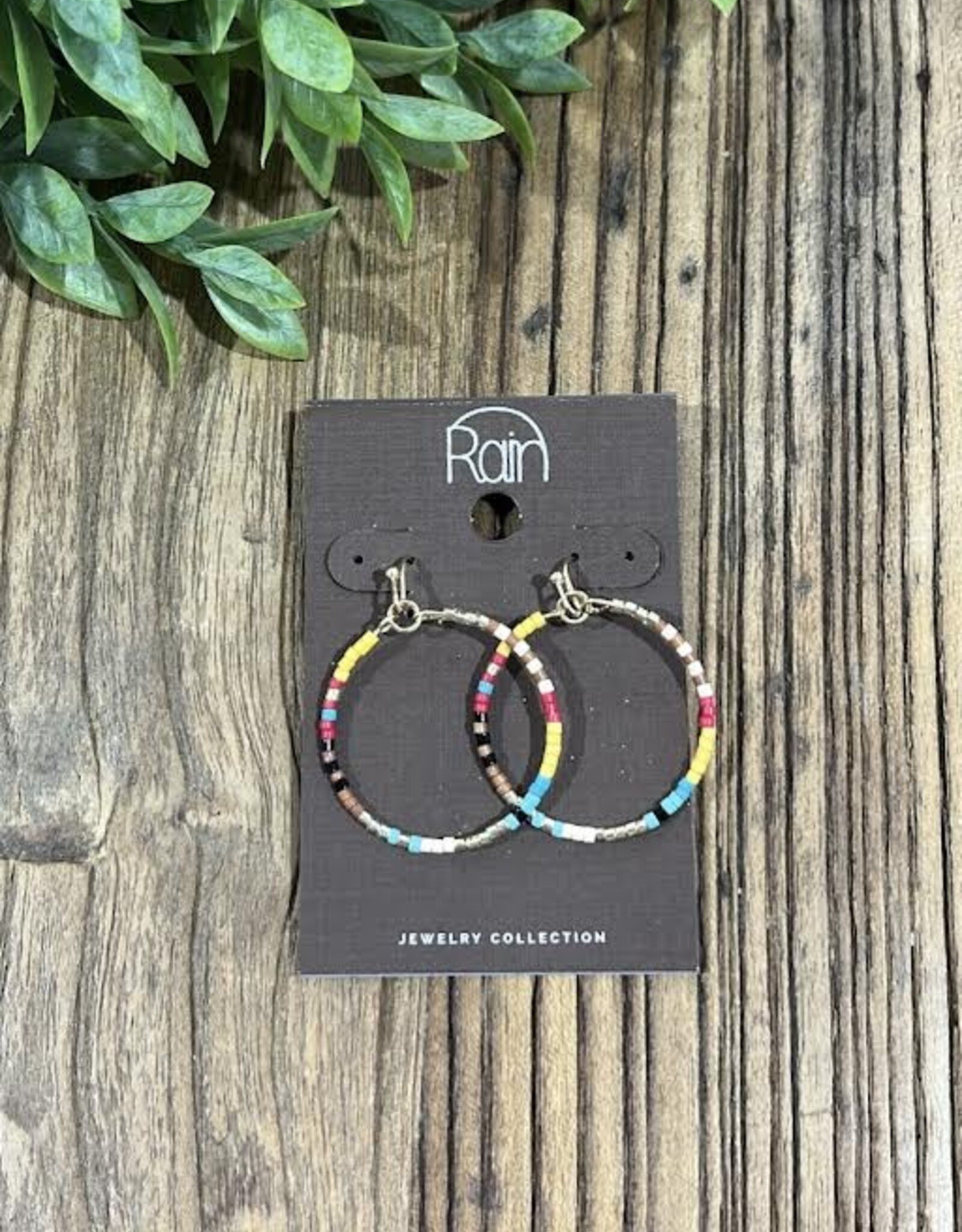 Rain Jewlery Jewel Tone Circle Earrings