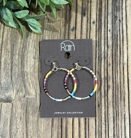 Rain Jewlery Jewel Tone Circle Earrings