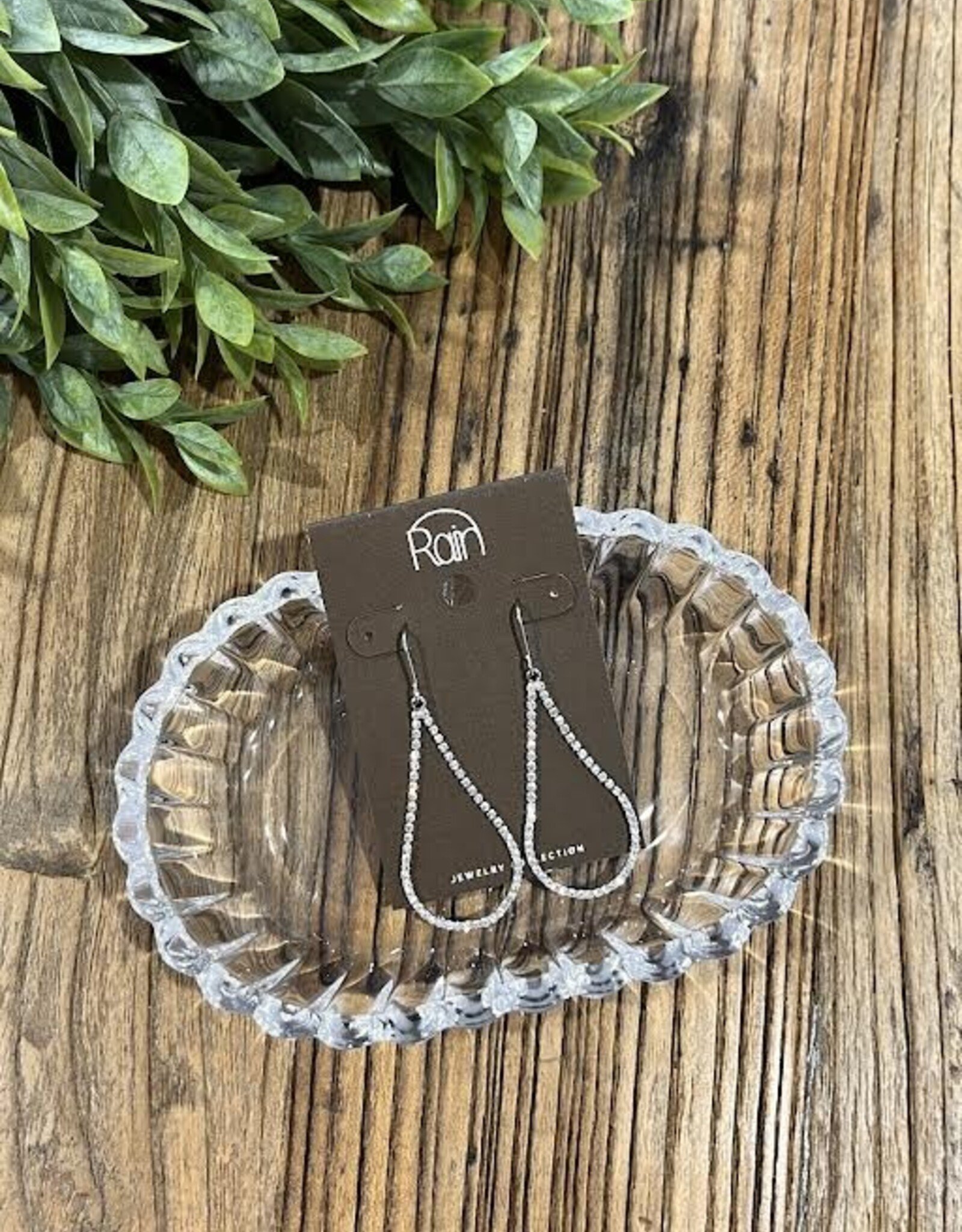 Rain Jewlery Silver Flexible Teardrop Earrings