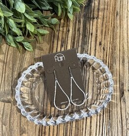 Rain Jewlery Silver Flexible Teardrop Earrings