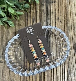 Rain Jewlery Multicolor Wood Beaded Earrings
