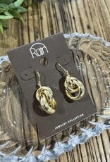 Rain Jewlery Gold Curlicue Drop Earrings