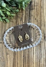 Rain Jewlery Gold Curlicue Drop Earrings