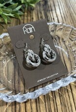 Rain Jewlery Silver Curlicue Drop Earrings