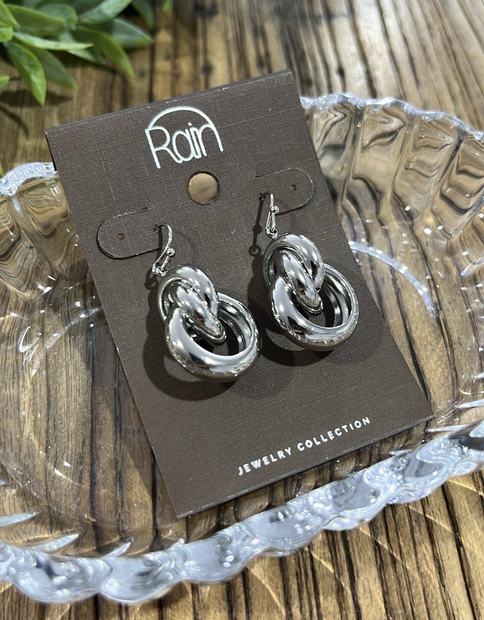 Rain Jewlery Silver Curlicue Drop Earrings