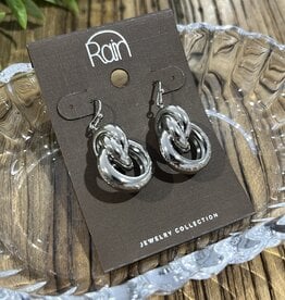 Rain Jewlery Silver Curlicue Drop Earrings
