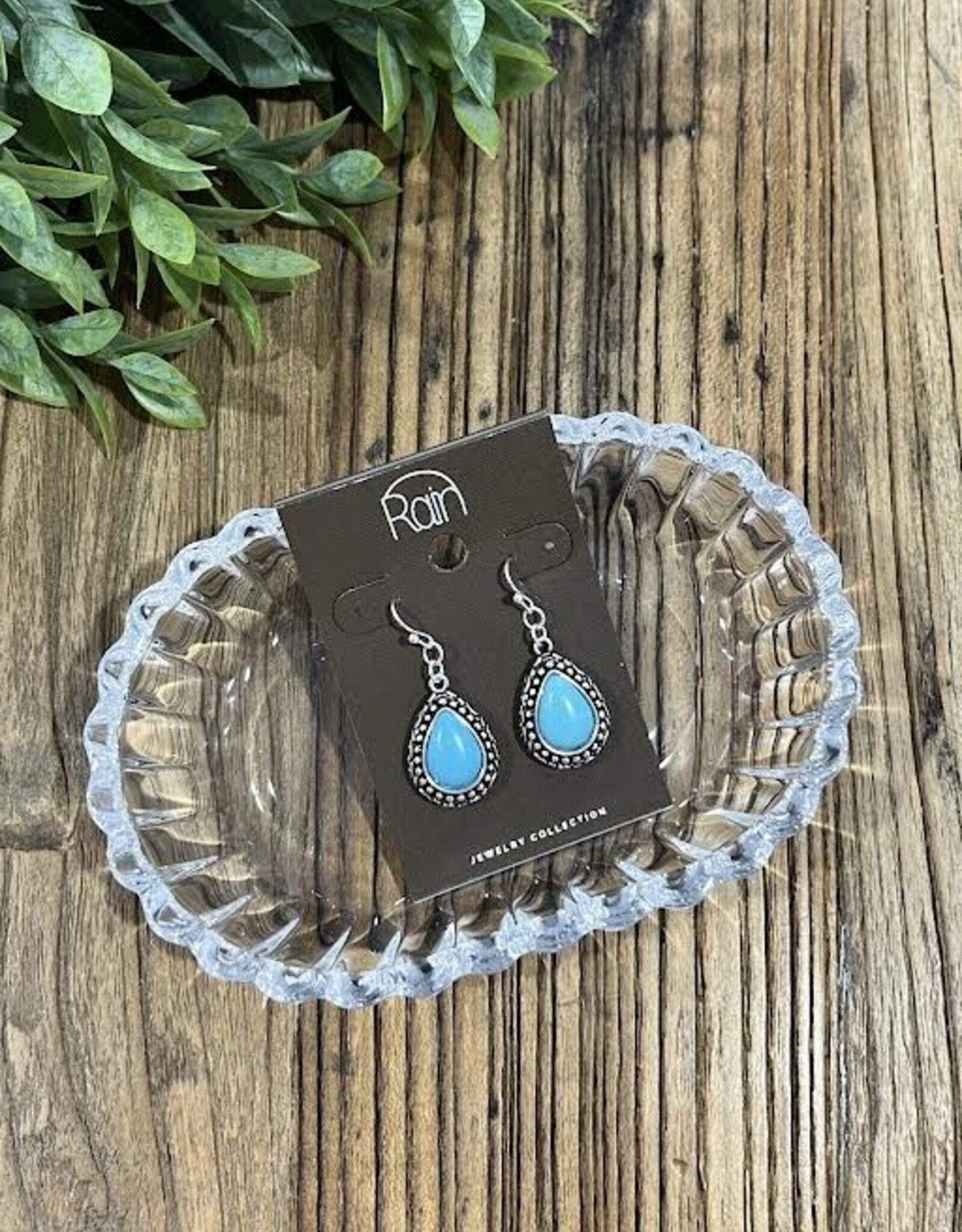 Rain Jewlery Silver Turquoise Teardrop Earrings