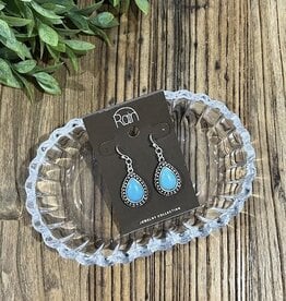 Rain Jewlery Silver Turquoise Teardrop Earrings