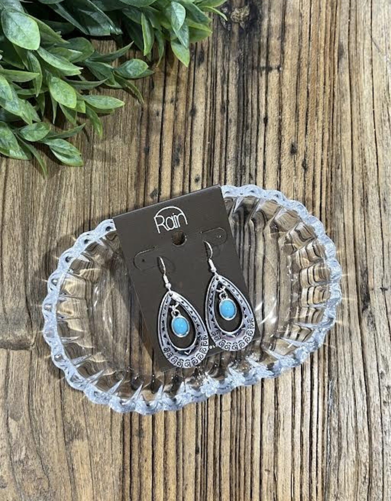 Rain Jewlery Silver Aztec Teardrop Earrings