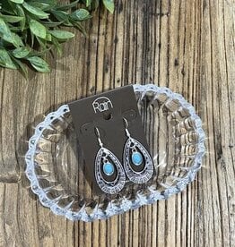 Rain Jewlery Silver Aztec Teardrop Earrings