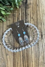 Rain Jewlery Southwestern Oval Earrings