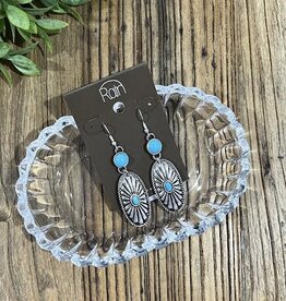 Rain Jewlery Southwestern Oval Earrings
