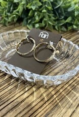 Rain Jewlery Gold Double Hoop Earring