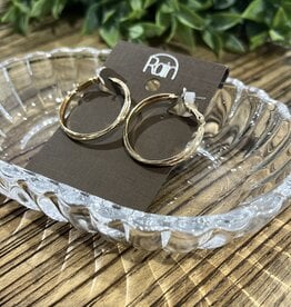 Rain Jewlery Gold Double Hoop Earring