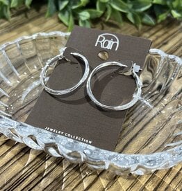 Rain Jewlery Silver Double Hoop Earring