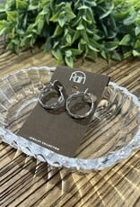 Rain Jewlery Silver Braided Hoop Earrings
