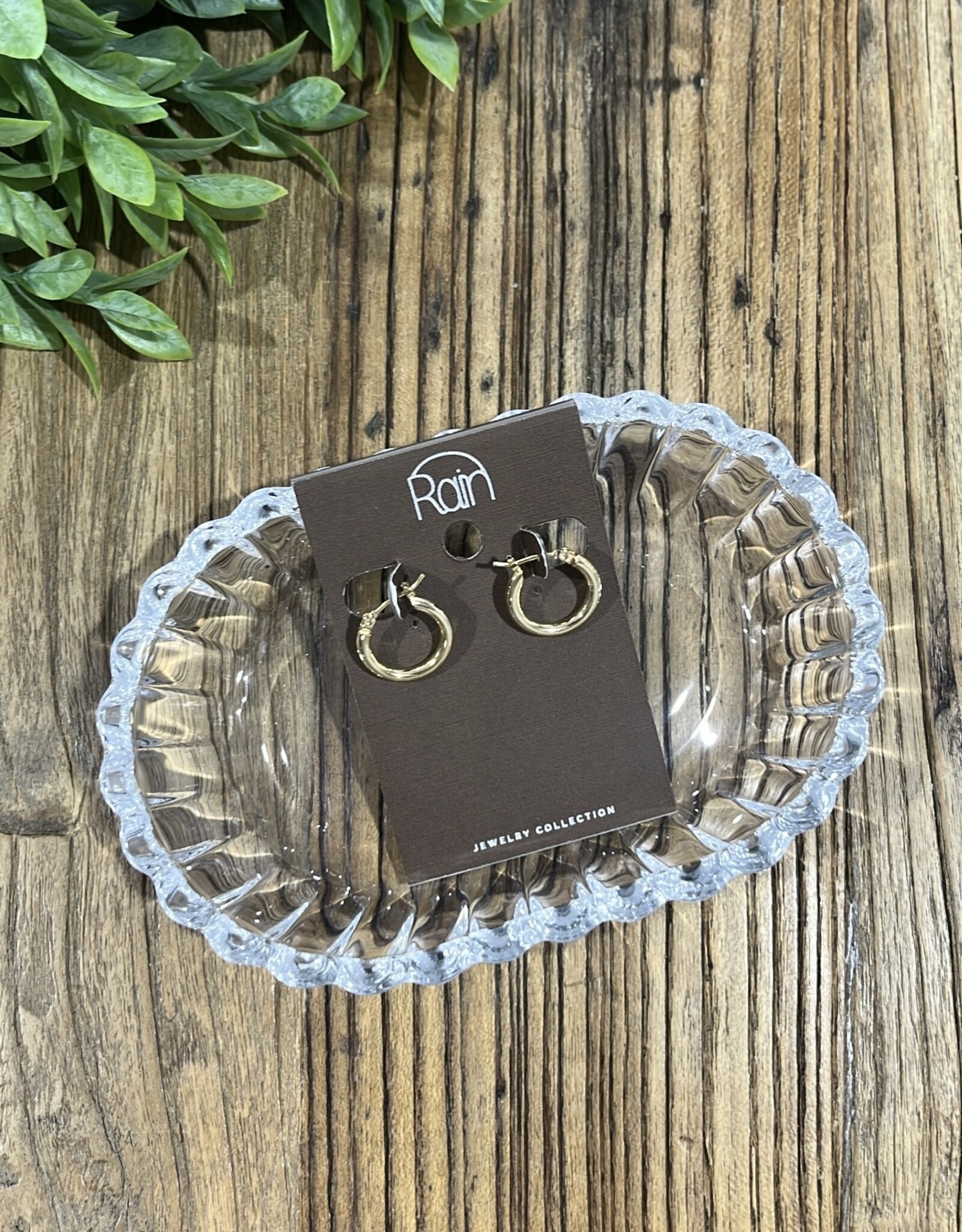 Rain Jewlery Gold Little Hoop Earrings